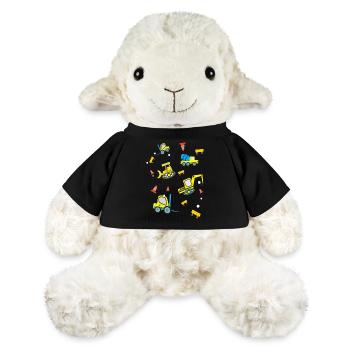Véhicules de chantier - Mouton en peluche Annika MiniFeet® - noir - Devant