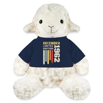 Décembre 1962 Cadeau Anniversaire - Décembre 1962 - Mouton en peluche Annika MiniFeet® - bleu marine - Devant