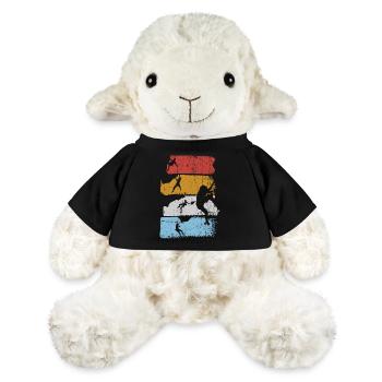 Silhouette des rayures de surf - Mouton en peluche Annika MiniFeet® - noir - Devant