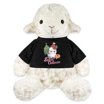 Sweet Catmas cat xmas Katze Weihnachten donut - MiniFeet® Schaf Annika - Schwarz - Vorne