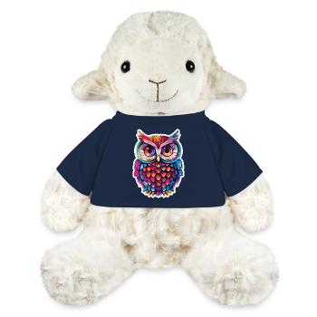 Niedliche Eule Kawaii Maskottchen - MiniFeet® Schaf Annika - French Navy - Vorne