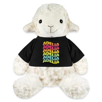 Adelia T-Shirt T-Shirt mit Text Welleneffekt - MiniFeet® Schaf Annika - Schwarz - Vorne