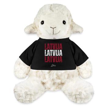 Flag of Latvia, Latvian patriot - MiniFeet® Sheep Annika - black - Front