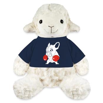 Weißer Hundeboxer - MiniFeet® Schaf Annika - French Navy - Vorne