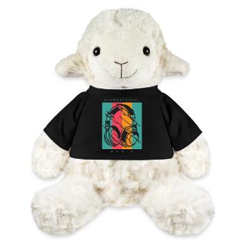 DJ Musik Kopfhörer Outfit  - MiniFeet® Schaf Annika - Schwarz - Vorne