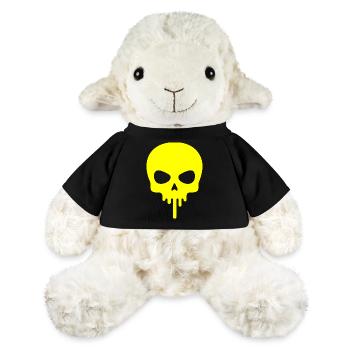 Crâne néon dégoulinant - Mouton en peluche Annika MiniFeet® - noir - Devant