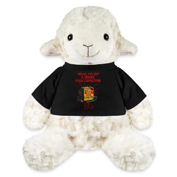 Ersatz-Flux-Kondensator Retro Tech Mystery Shirt - MiniFeet® Schaf Annika - Schwarz - Vorne