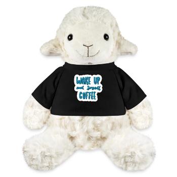 Réveillez-vous et sentez le café - Mouton en peluche Annika MiniFeet® - noir - Devant
