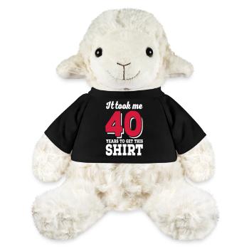 40th birthday - MiniFeet® Sheep Annika - black - Front