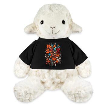 Blumen mit Nüsse - MiniFeet® Schaf Annika - Schwarz - Vorne