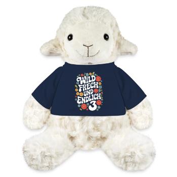 Geburtstagsgeschenk 3 Jahre Kindergeburtstag - MiniFeet® Schaf Annika - French Navy - Vorne
