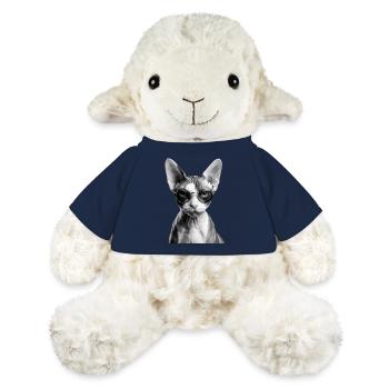 Sphynx peu impressionné - Mouton en peluche Annika MiniFeet® - bleu marine - Devant