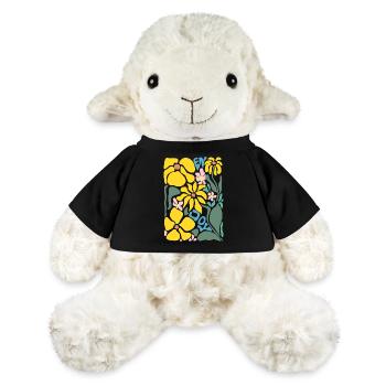 Gute Laune Blumen - gelb - MiniFeet® Schaf Annika - Schwarz - Vorne