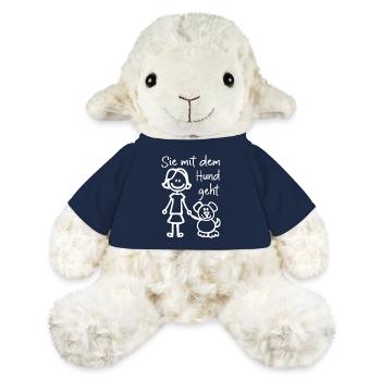 Mädchen mit Hündin Sie mit dem Hund geht Hundefan - MiniFeet® Schaf Annika - French Navy - Vorne