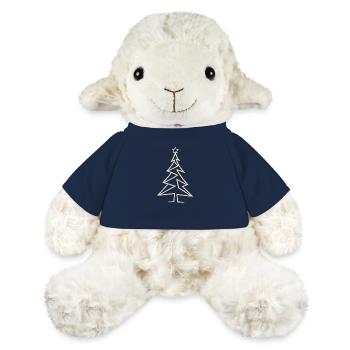 Urban Christmas Tree – Angular One-Line-Art Design - MiniFeet® Sheep Annika - french navy - Front