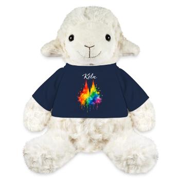 Carnaval de Cologne Jeck Shrove Monday drôle - Mouton en peluche Annika MiniFeet® - bleu marine - Devant