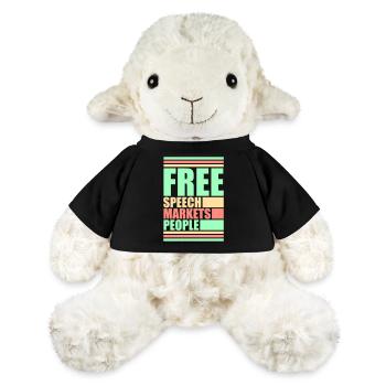 Free Speech Markets People Libertarian Freedom Logo - MiniFeet® Sheep Annika - black - Front