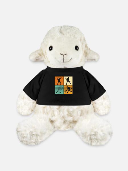 Passionné de tennis tshirt joueur de tennis - Mouton en peluche Annika MiniFeet® - noir