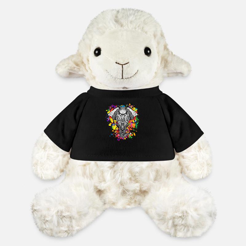 Elefant Regenbogen - MiniFeet® Schaf Annika - Schwarz