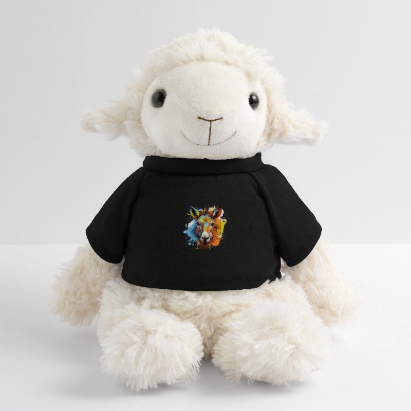 Couleur Splash Âne Illustration Mule Head Mouton en peluche Annika MiniFeet®