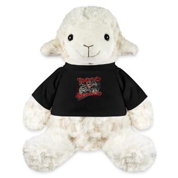 Motard légendaire cadeau moto original vintage - Mouton en peluche Annika MiniFeet® - noir - Devant