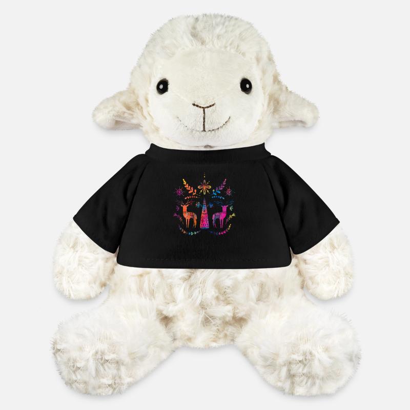 Suède Suède dalarna dala cheval cheval Joyeux Noël orignal - Mouton en peluche Annika MiniFeet® - noir