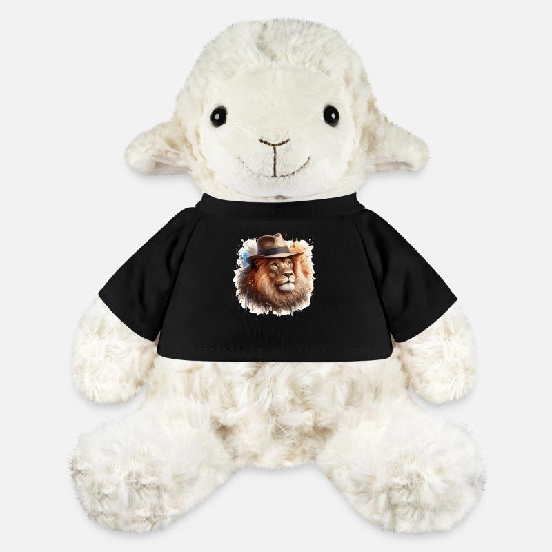 Lion with Hat: Majestic Elegance - MiniFeet® Sheep Annika - black