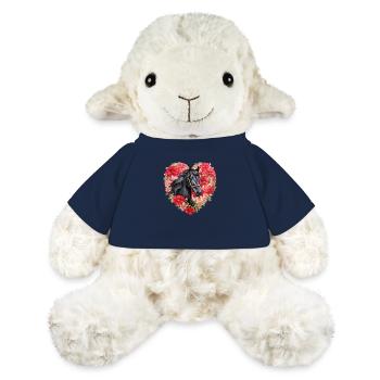Cheval frison - Mouton en peluche Annika MiniFeet® - bleu marine - Devant