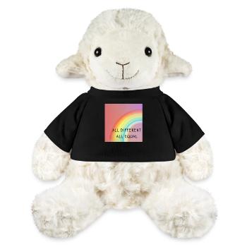 All different all equal. Diversity. Love. - MiniFeet® Sheep Annika - black - Front
