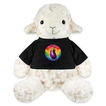 Aubergine LGBTQ - Mouton en peluche Annika MiniFeet® - noir - Devant