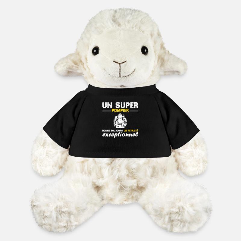 un super pompier donne un retraité exceptionnel - Mouton en peluche Annika MiniFeet® - noir