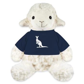 Elegant kangaroo silhouette stylized animal motif - MiniFeet® Sheep Annika - french navy - Front