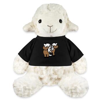 2 Pferde Mann Frau Liebespaar Freunde Liebe Team - MiniFeet® Schaf Annika - Schwarz - Vorne