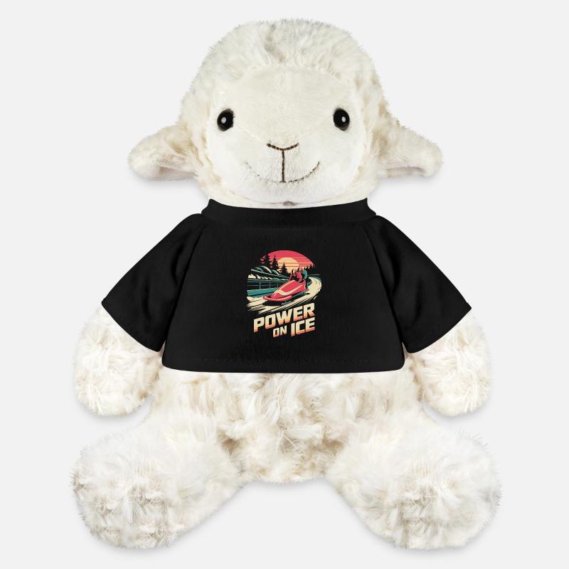 Puissance sur l’équipe de bobsleigh - Mouton en peluche Annika MiniFeet® - noir