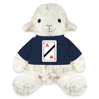 Herz As Spielkarte - MiniFeet® Schaf Annika - French Navy - Vorne