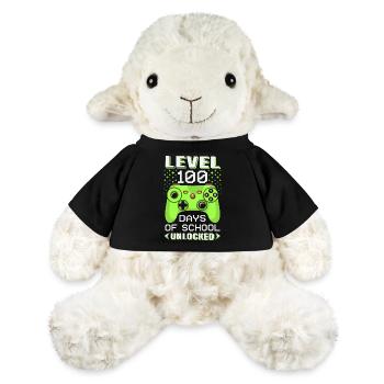 Level 100 Tage Der Schule Freigeschaltet Gamer - MiniFeet® Schaf Annika - Schwarz - Vorne