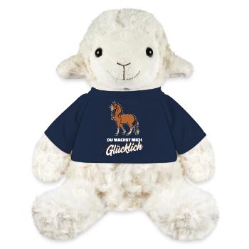 Islandpferde Statement Pferdeliebe Pferdenarr - MiniFeet® Schaf Annika - French Navy - Vorne