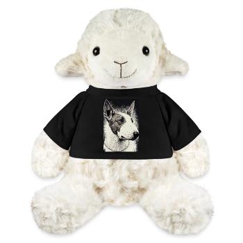 Bull Terrier Chien Dessiné - Mouton en peluche Annika MiniFeet® - noir - Devant