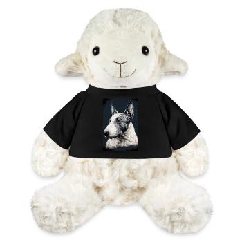 Dessin de chien Bull Terrier - Mouton en peluche Annika MiniFeet® - noir - Devant