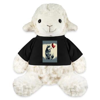 Husky Sibérien Husky Dog Ballon - Mouton en peluche Annika MiniFeet® - noir - Devant