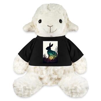 Lapin lapin animal animal de compagnie Silhouette de lapin - Mouton en peluche Annika MiniFeet® - noir - Devant
