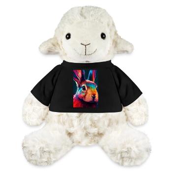 Lapin lapin animal de compagnie lapin coloré - Mouton en peluche Annika MiniFeet® - noir - Devant