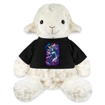 Mermaid Fable Mermaids Fairy Tales abstract - MiniFeet® Sheep Annika - black - Front
