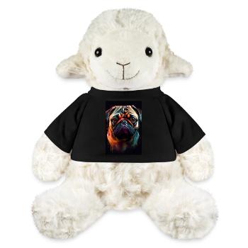 Pug Pug Pug Dog Dog Drawn - MiniFeet® Sheep Annika - black - Front