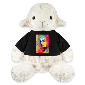 Abstrakte Kunst - MiniFeet® Schaf Annika - Schwarz - Vorne
