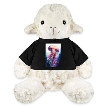 Méduses Méduses Aquarelle - Mouton en peluche Annika MiniFeet® - noir - Devant