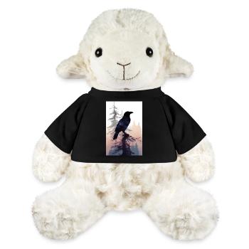 Corbeau Corbeau Corbeau Oiseaux Forêt animale - Mouton en peluche Annika MiniFeet® - noir - Devant