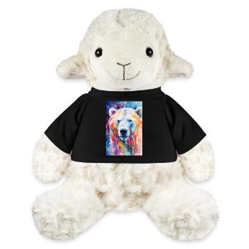 Polar Bear Polar Bear Animal North Pole Watercolor - MiniFeet® Sheep Annika - black - Front