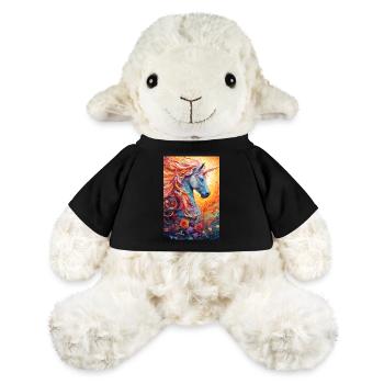 Unicorn Unicorns Fairy Tale Magical Colorful - MiniFeet® Sheep Annika - black - Front