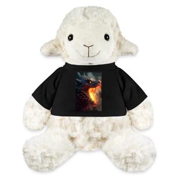 Dragon Mystique Dragon Fantaisie Feu - Mouton en peluche Annika MiniFeet® - noir - Devant